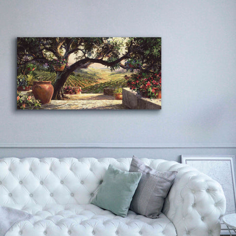 Image of 'Napa Patio' by Art Fronckowiak, Giclee Canvas Wall Art,60x30