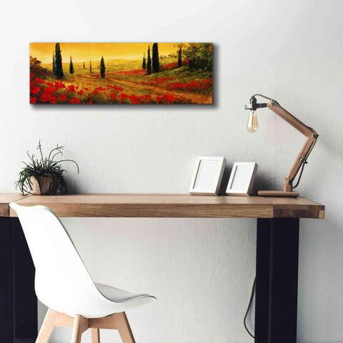 Image of 'Toscano Panel I' by Art Fronckowiak, Giclee Canvas Wall Art,36x12