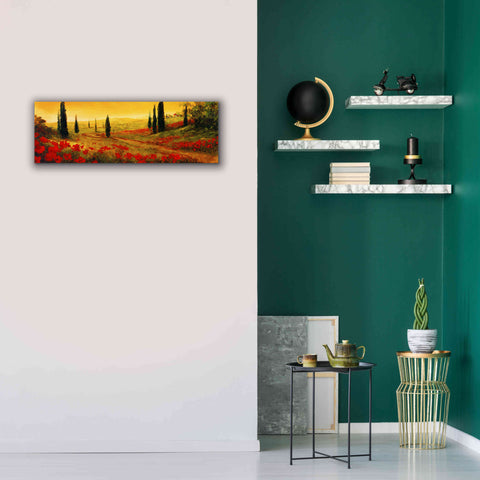 Image of 'Toscano Panel I' by Art Fronckowiak, Giclee Canvas Wall Art,36x12