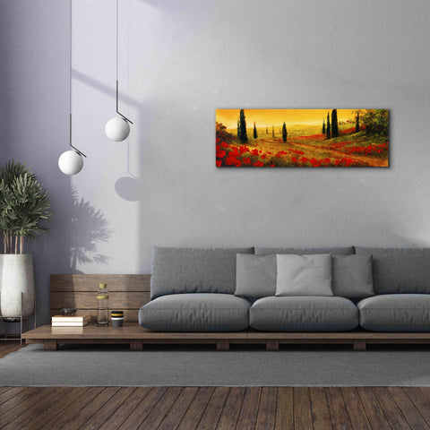 Image of 'Toscano Panel I' by Art Fronckowiak, Giclee Canvas Wall Art,60x20