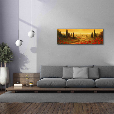 Image of 'Toscano Panel II' by Art Fronckowiak, Giclee Canvas Wall Art,60x20