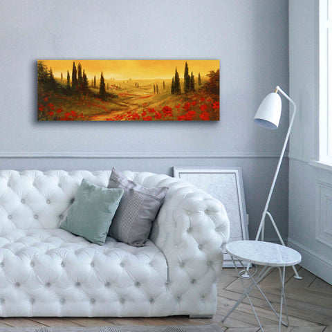 Image of 'Toscano Panel II' by Art Fronckowiak, Giclee Canvas Wall Art,60x20