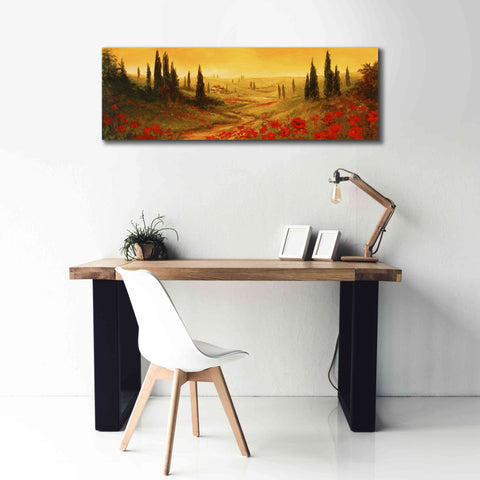 Image of 'Toscano Panel II' by Art Fronckowiak, Giclee Canvas Wall Art,60x20