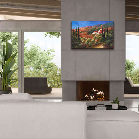 Image of 'Tuscan Monastery' by Art Fronckowiak, Giclee Canvas Wall Art,40x26