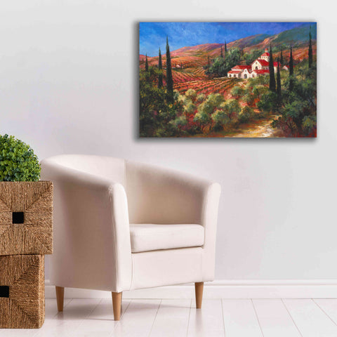 Image of 'Tuscan Monastery' by Art Fronckowiak, Giclee Canvas Wall Art,40x26