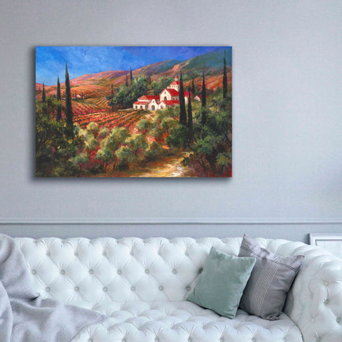 Image of 'Tuscan Monastery' by Art Fronckowiak, Giclee Canvas Wall Art,60x40