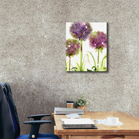 Image of 'Alliums' by Dawn Derman, Giclee Canvas Wall Art,20x24