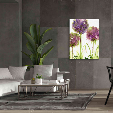 Image of 'Alliums' by Dawn Derman, Giclee Canvas Wall Art,40x54