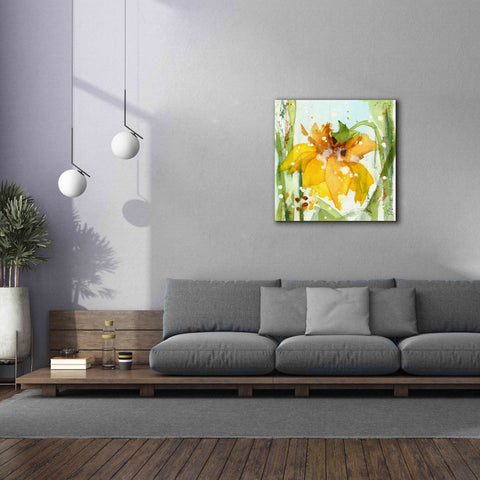 Image of 'Daffodil' by Dawn Derman, Giclee Canvas Wall Art,37x37
