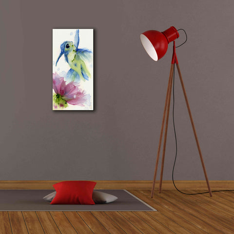 Image of 'Lilac and Blue' by Dawn Derman, Giclee Canvas Wall Art,12x24