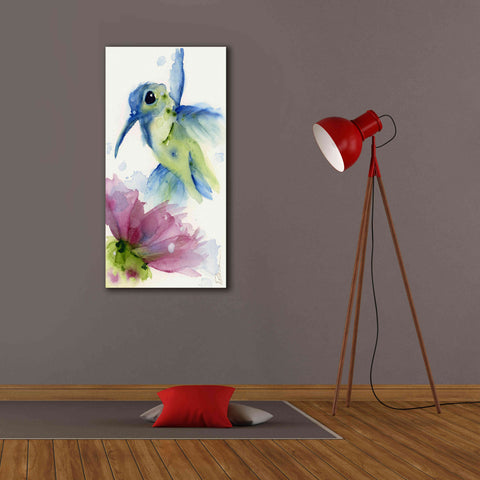 Image of 'Lilac and Blue' by Dawn Derman, Giclee Canvas Wall Art,20x40