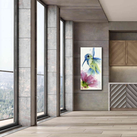 Image of 'Lilac and Blue' by Dawn Derman, Giclee Canvas Wall Art,30x60