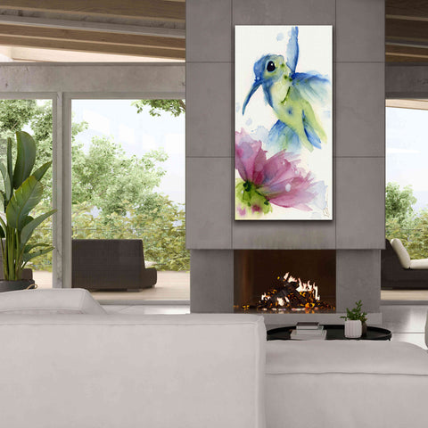 Image of 'Lilac and Blue' by Dawn Derman, Giclee Canvas Wall Art,30x60