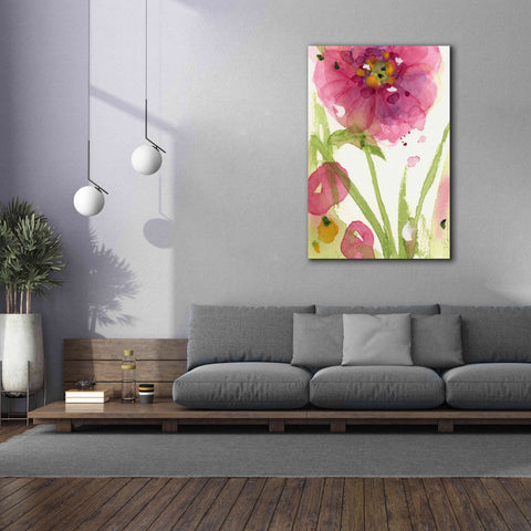 Image of 'Pink Wildflower' by Dawn Derman, Giclee Canvas Wall Art,40x60
