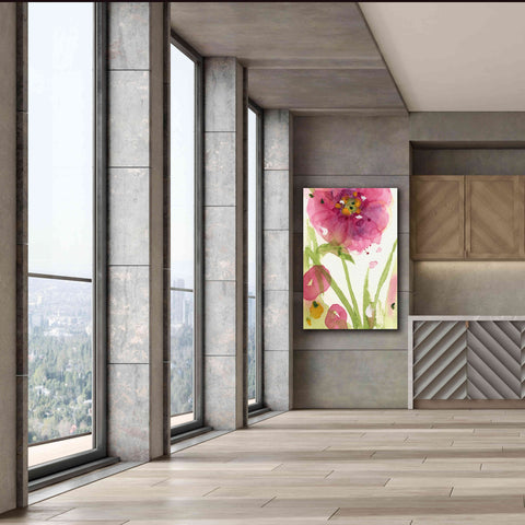 Image of 'Pink Wildflower' by Dawn Derman, Giclee Canvas Wall Art,40x60