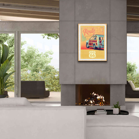 Image of 'Route 66 Vintage Travel' by Edward M. Fielding, Giclee Canvas Wall Art,26x34