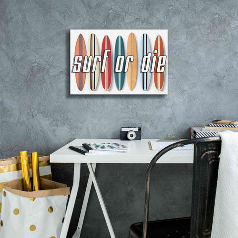 Image of 'Surf of Die' by Edward M. Fielding, Giclee Canvas Wall Art,18x12