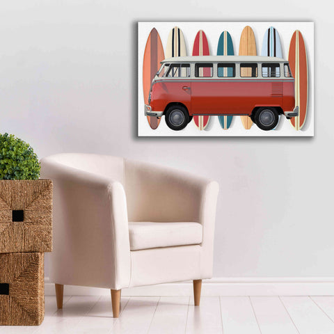 Image of 'Surfer Van' by Edward M. Fielding, Giclee Canvas Wall Art,40x26