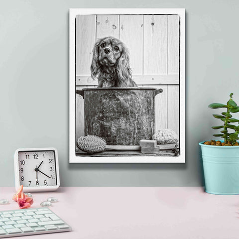 Image of 'Vintage Puppy Bath' by Edward M. Fielding, Giclee Canvas Wall Art,12x16