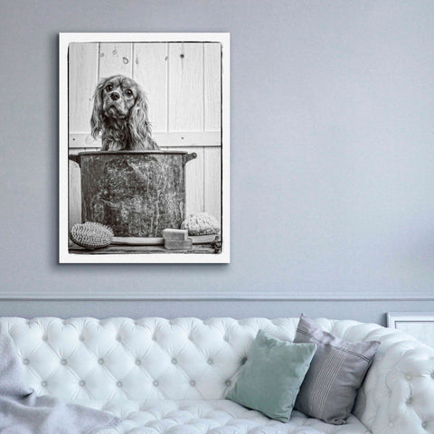 Image of 'Vintage Puppy Bath' by Edward M. Fielding, Giclee Canvas Wall Art,40x54