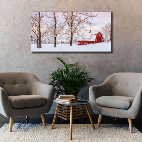 Image of 'Winter Arrives' by Edward M. Fielding, Giclee Canvas Wall Art,60x30