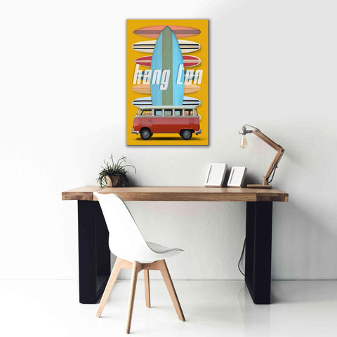 Image of 'Hang Ten' by Edward M. Fielding, Giclee Canvas Wall Art,26x40
