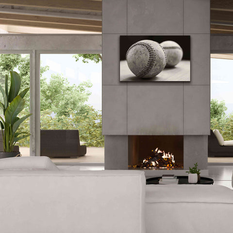 Image of 'Old Baseballs' by Edward M. Fielding, Giclee Canvas Wall Art,40x26