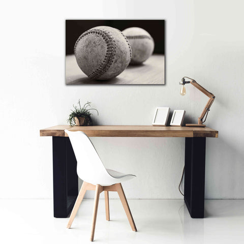 Image of 'Old Baseballs' by Edward M. Fielding, Giclee Canvas Wall Art,40x26