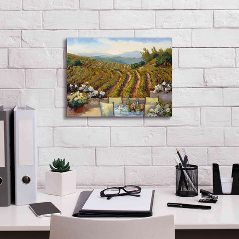 Image of 'Vineyards to Mount St. Helena' by Ellie Freudenstein, Giclee Canvas Wall Art,16x12