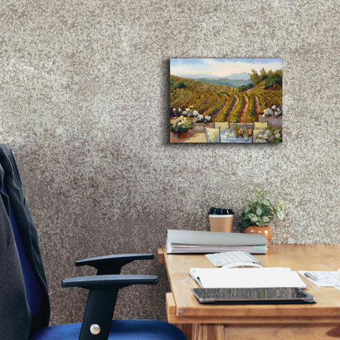 Image of 'Vineyards to Mount St. Helena' by Ellie Freudenstein, Giclee Canvas Wall Art,16x12