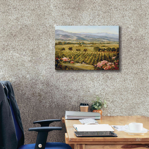 Image of 'Vineyards to Vaca Mountains' by Ellie Freudenstein, Giclee Canvas Wall Art,24x20