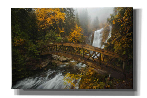 Image of 'A Bridge in the Forest' by Enrico Fossati, Giclee Canvas Wall Art