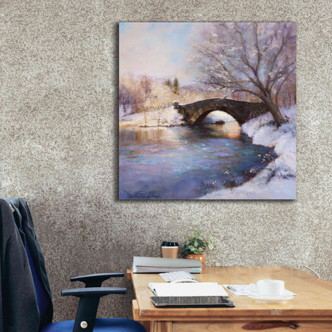 Image of 'Central Park Bridge' by Esther Engelman, Giclee Canvas Wall Art,37x37