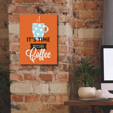 Image of 'Coffee Time (Orange)' by Genesis Duncan, Giclee Canvas Wall Art,12x16