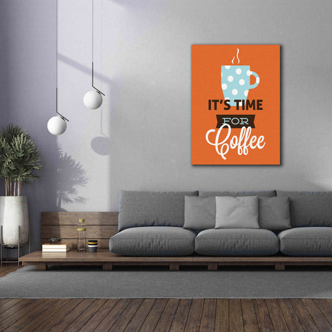 Image of 'Coffee Time (Orange)' by Genesis Duncan, Giclee Canvas Wall Art,40x54