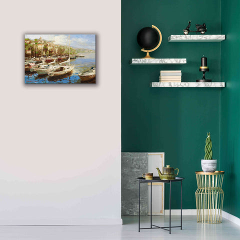 Image of 'Harbor Bay' by Furtesen, Giclee Canvas Wall Art,26x18