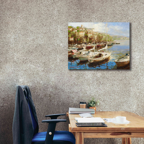 Image of 'Harbor Bay' by Furtesen, Giclee Canvas Wall Art,34x26