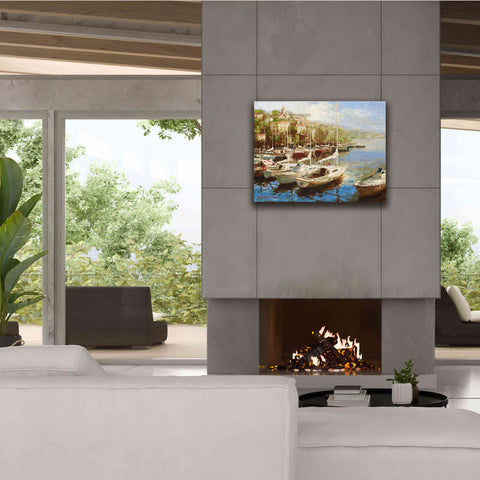 Image of 'Harbor Bay' by Furtesen, Giclee Canvas Wall Art,34x26