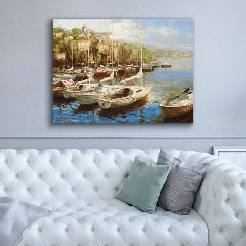 Image of 'Harbor Bay' by Furtesen, Giclee Canvas Wall Art,54x40