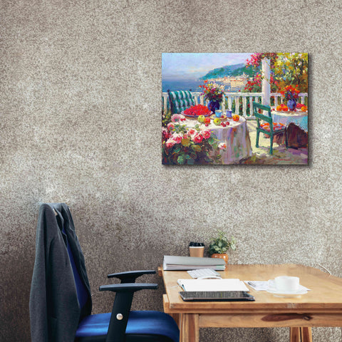 Image of 'Terrace Brunch' by Furtesen, Giclee Canvas Wall Art,34x26