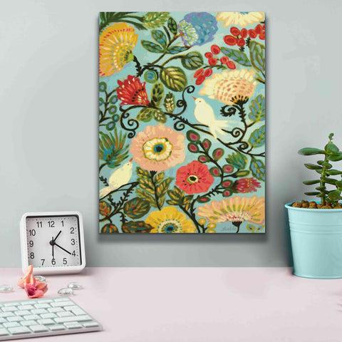 Image of 'Sweet Cottage Garden' by Karen Fields, Giclee Canvas Wall Art,12x16