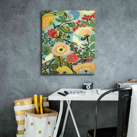 Image of 'Sweet Cottage Garden' by Karen Fields, Giclee Canvas Wall Art,20x24