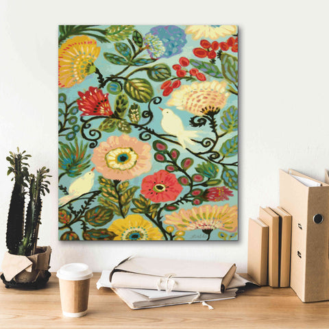 Image of 'Sweet Cottage Garden' by Karen Fields, Giclee Canvas Wall Art,20x24