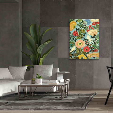 Image of 'Sweet Cottage Garden' by Karen Fields, Giclee Canvas Wall Art,40x54