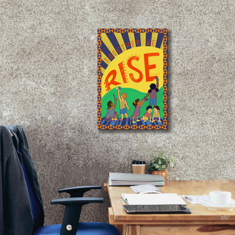 Image of 'Together We Rise' by Kris Duran, Giclee Canvas Wall Art,18x26