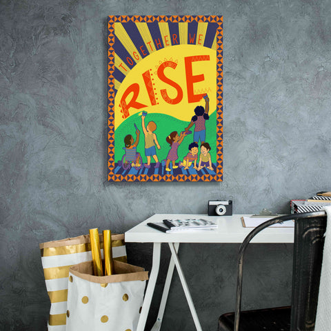 Image of 'Together We Rise' by Kris Duran, Giclee Canvas Wall Art,18x26