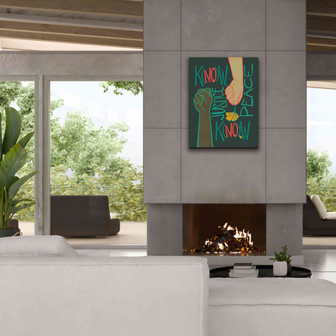 Image of 'Know Justice' by Kris Duran, Giclee Canvas Wall Art,26x34