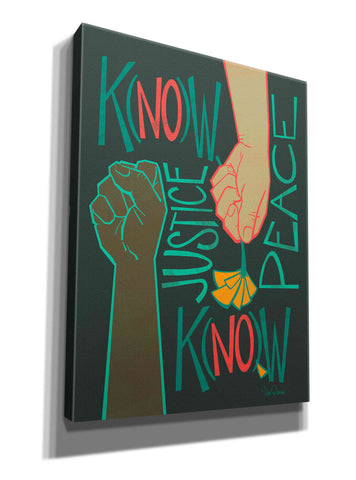 Image of 'Know Justice' by Kris Duran, Giclee Canvas Wall Art