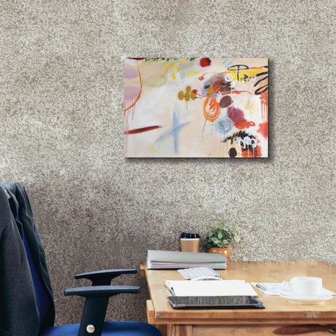 Image of 'Catching Bubbles' by Kyoko Fischer, Giclee Canvas Wall Art,26x18