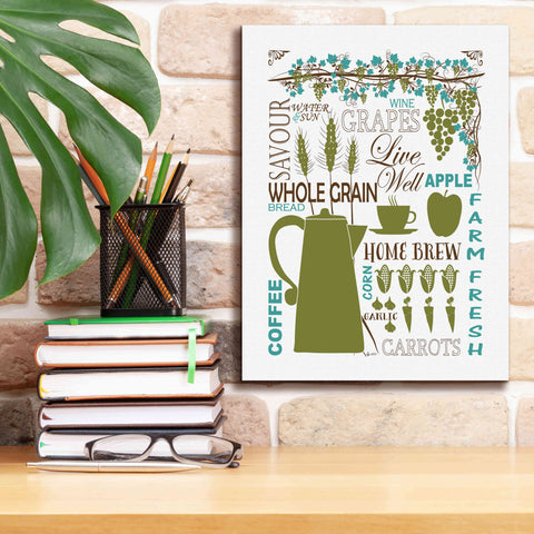 Image of 'Culinary Love 2 in Color' by Leslie Fuqua, Giclee Canvas Wall Art,12x16